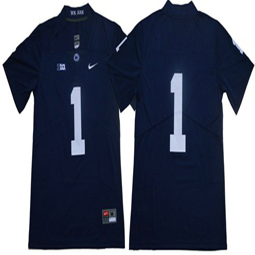 Nittany Lions #1 Navy Blue Limited Stitched NCAA Jersey