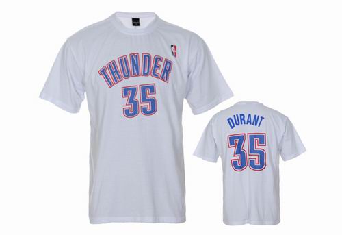Oklahoma City Thunder #35 Kevin Durant white T Shirts