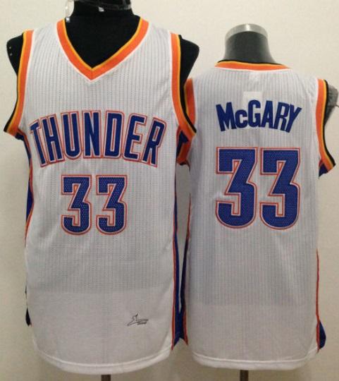 Oklahoma City Thunder 33 Mitch McGary White NBA Jersey