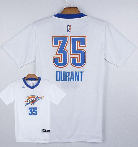 Oklahoma City Thunder 35 Kevin Durant White Pride NBA Jersey