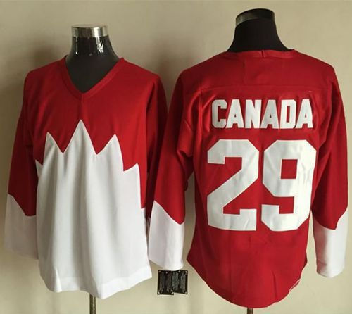 Olympic CA. 29 Canada RedWhite 1972 Commemorative CCM NHL Jersey