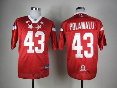 Pittsburgh Steelers #43 Troy Polamalu 2012 Pro Bowl AFC Jersey