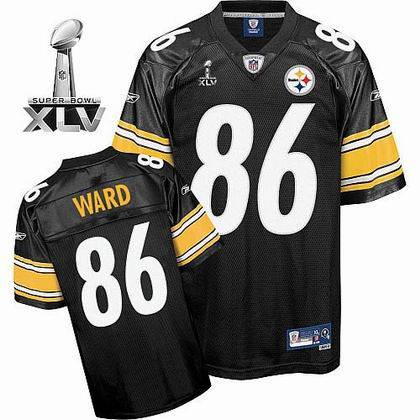 Pittsburgh Steelers #86 Hines Ward 2011 Super Bowl XLV Team Color Jersey black