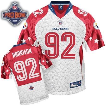 Pittsburgh Steelers 92# James Harrison 2010 Pro Bowl AFC
