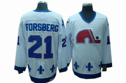 Quebec Nordiques jersey #21 PETER FORSBERG CCM Jerseys white