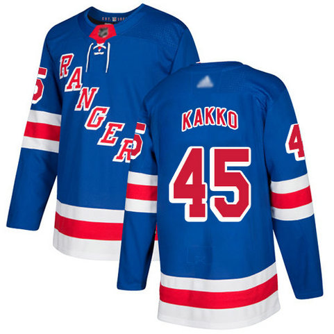 Rangers #45 Kaapo Kakko Royal Blue Home Authentic Stitched Youth Hockey Jersey