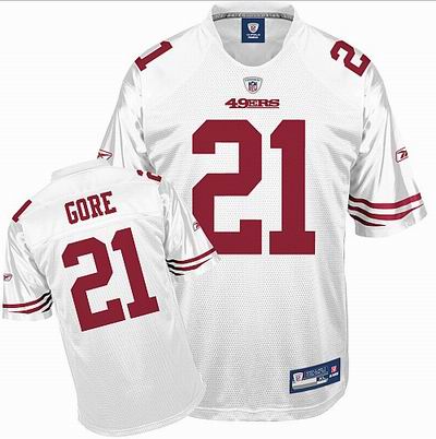 San Francisco 49ers #21 Frank Gore White Jersey NEW FOR 2009