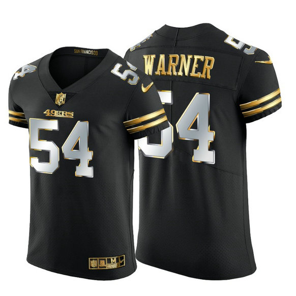 San Francisco 49ers #54 Fred Warner Men's Nike Black Edition Vapor Untouchable Elite NFL Jersey