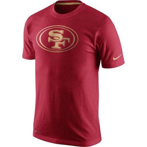 San Francisco 49ers Nike Scarlet Championship Drive Gold Collection Performance T-Shirt