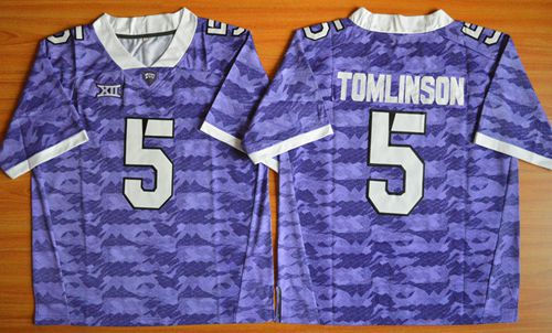 TCU Horned Frogs 5 LaDainian Tomlinson Purple NCAA Jersey