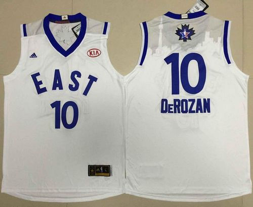 Toronto Raptors 10 DeMar DeRozan White 2016 All Star NBA Jersey