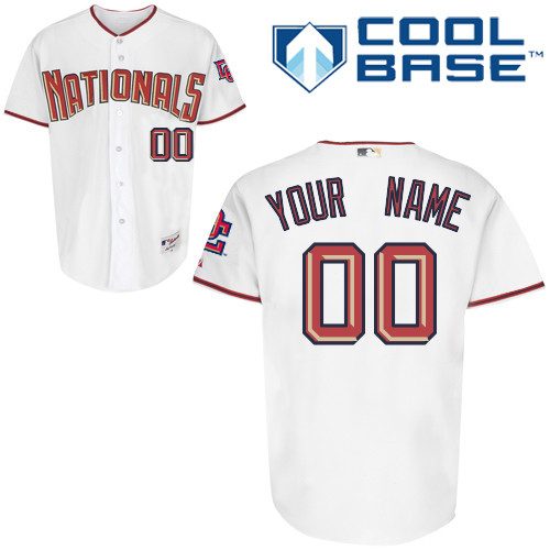 Washington Nationals Personalized Custom White MLB Jersey