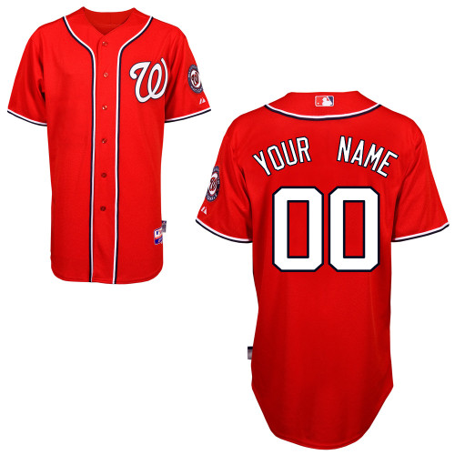 Washington Nationals Personalized Custom red MLB Jersey