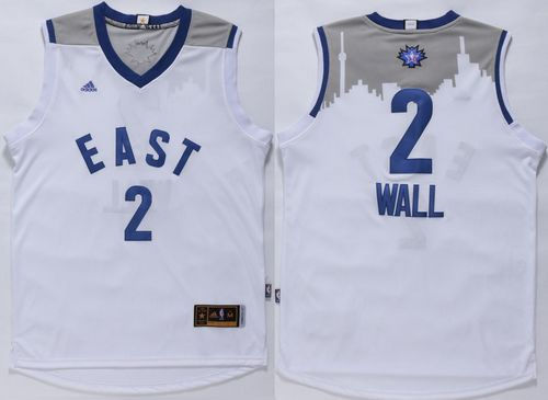Washington Wizards 2 John Wall White 2016 All Star NBA Jersey