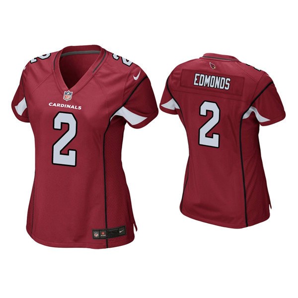 Women's Arizona Cardinals #2 Chase Edmonds Red Stitched Jersey