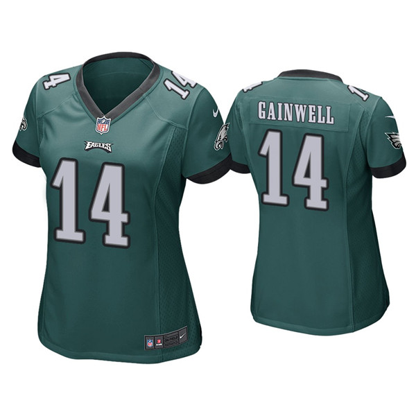 Women's Philadelphia Eagles #14 Kenneth Gainwell Green Vapor Untouchable Limited Stitched Football Jersey
