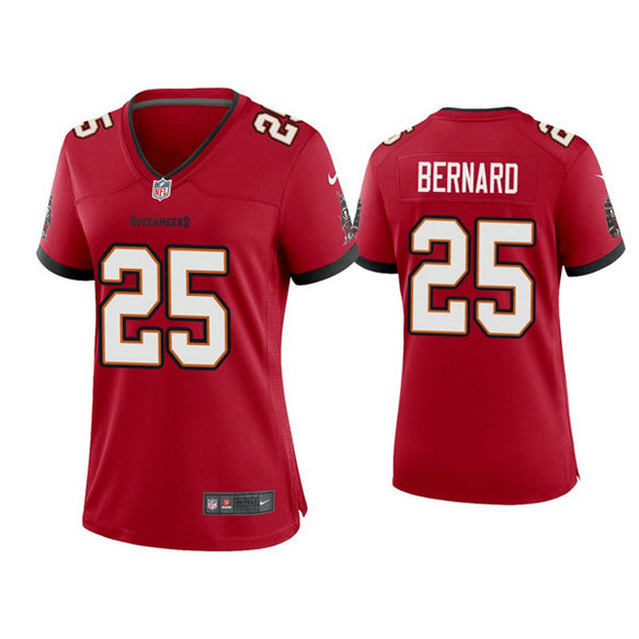 Women's Tampa Bay Buccaneers #25 Giovani Bernard Red 2021 Limited Stitched Jersey