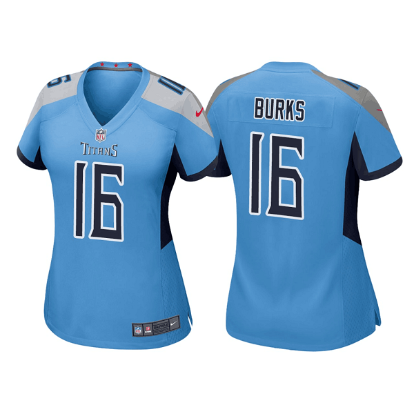 Women's Tennessee Titans #16 Treylon Burks Blue Vapor Untouchable Limited Stitched Football Jersey