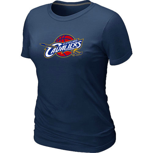 Women Cleveland Cavaliers Big Tall Primary Logo D.Blue T Shirt