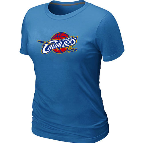 Women Cleveland Cavaliers Big Tall Primary Logo Light Blue T Shirt