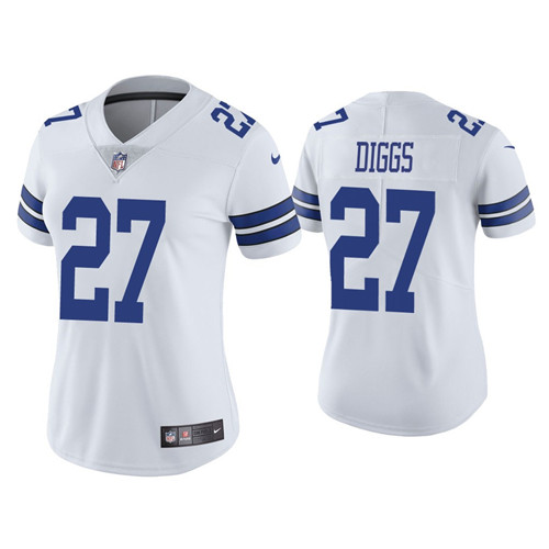 Women Dallas Cowboys #27 Trevon Diggs White Jersey