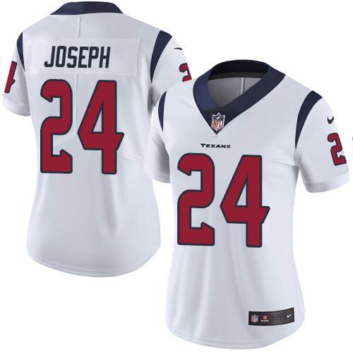 Women Nike Texans #24 Johnathan Joseph White Vapor Untouchable Limited Jersey