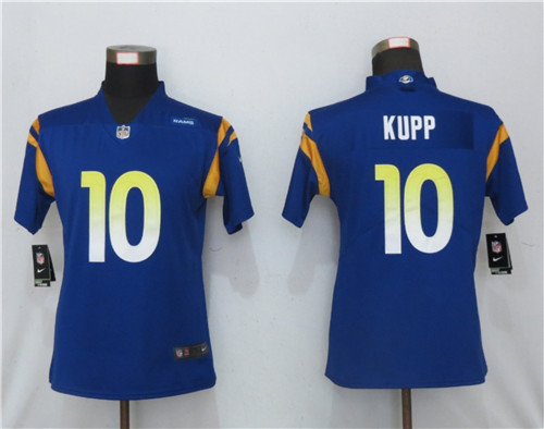 Women Rams 10 Cooper Kupp Royal 2020 New Vapor Untouchable Limited Jersey