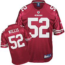YOUTH San Francisco 49ers Patrick Willis Team Color red Jersey NEW FOR 2009