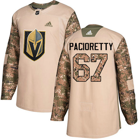 Youth Adidas Golden Knights #67 Max Pacioretty Camo Authentic 2017 Veterans Day Stitched Youth NHL Jersey