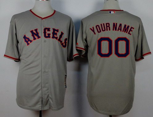 Youth Los Angels Of Anaheim Customized 1965 Turn Back The Clock Gray Jersey
