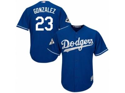 Youth Majestic Los Angeles Dodgers #23 Adrian Gonzalez Replica Royal Blue Alternate 2017 World Series Bound Cool Base MLB Jersey