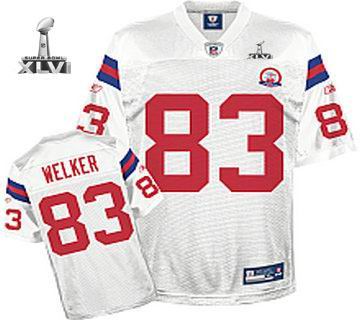 Youth New England Patriots #83 Wes Welker 50 TH jersey 2012 Super Bowl XLVI Jersey white