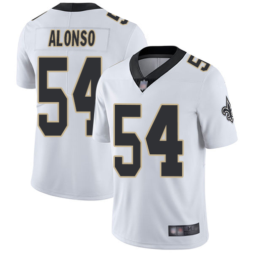 Youth New Orleans Saints #54 Kiko Alonso White Vapor Untouchable Limited Jersey