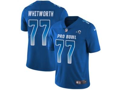 Youth Nike Los Angeles Rams #77 Andrew Whitworth Royal Limited NFC 2018 Pro Bowl Jersey