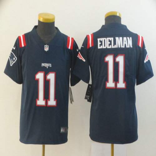 Youth Nike Patriots 11 Julian Edelman Navy Youth Color Rush Limited Jersey