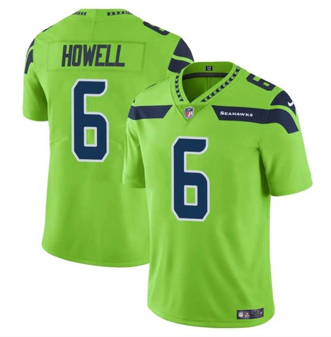 Youth Seattle Seahawks #6 Sam Howell Green Vapor Limited Stitched Football Jersey