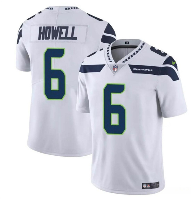 Youth Seattle Seahawks #6 Sam Howell White Vapor Limited Stitched Football Jersey