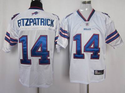 buffalo bills #14 fitzpatrick 2011 white color jersey