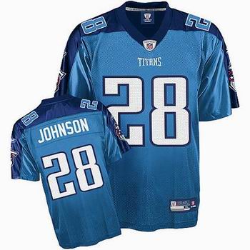 kids Tennessee Titans #28 Chris Johnson jerseys LT blue